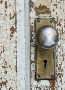 worn door lock